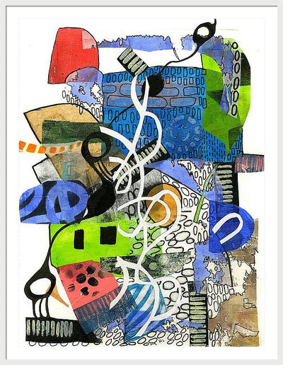 Colorful Abstract Composition - Framed Print